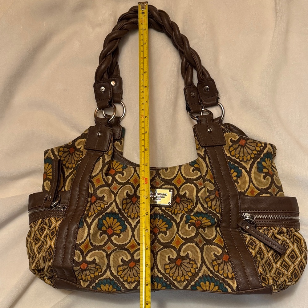 Vintage Relic Brown and Yellow Floral Shoulder Bag - Picture 5 of 7